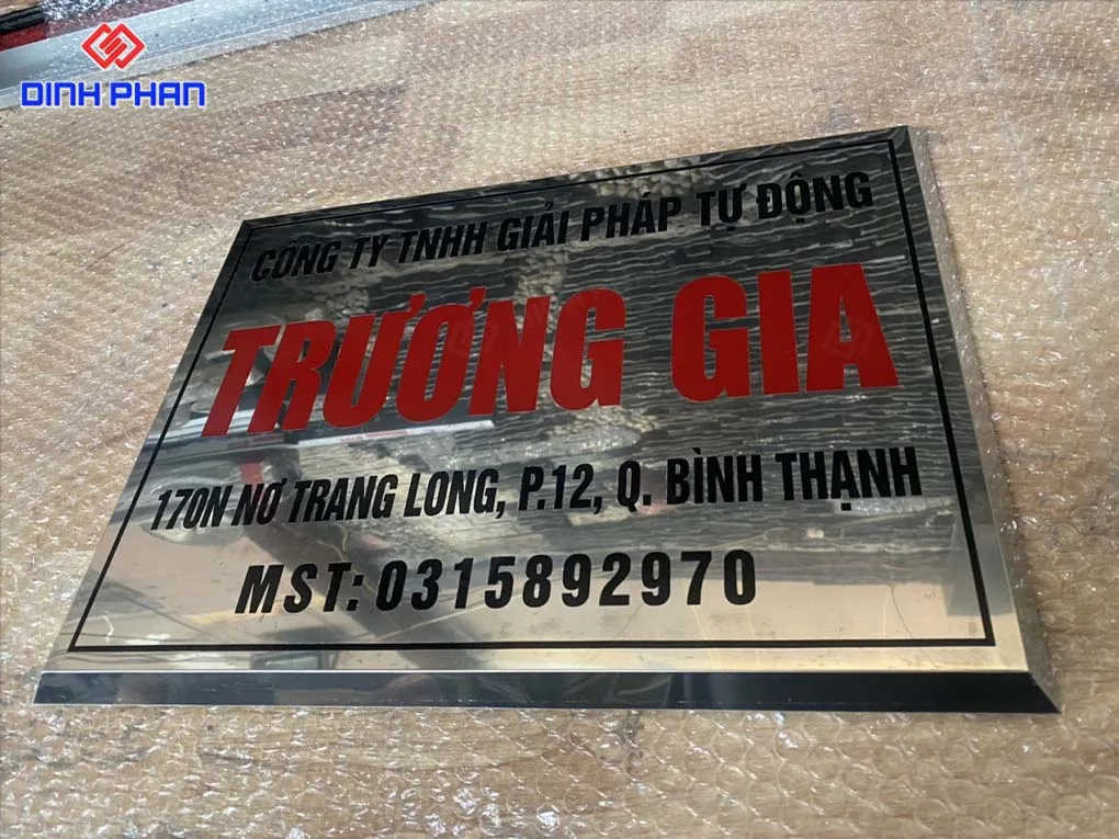 Dịch vụ in uv Đắk Lắk - Giải Pháp In Ấn Hiện Đại, Chất Lượng Cao Bảng công ty inox in UV