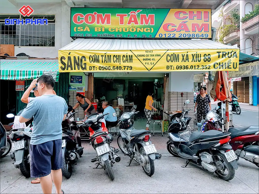 Làm bảng hiệu BMT chuyên nghiệp, uy tín, giá tốt Mẫu bảng hiệu bạt Hiflex