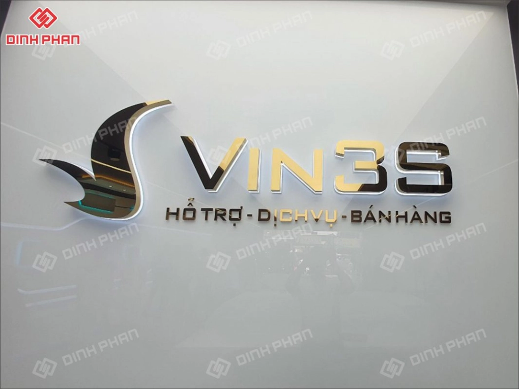 Làm bảng hiệu BMT chuyên nghiệp, uy tín, giá tốt Mẫu bảng hiệu chữ nổi inox