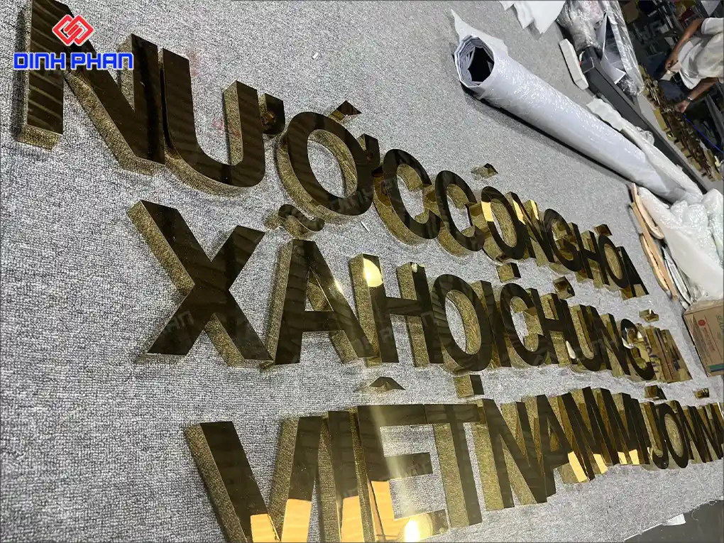 Báo giá chữ inox BMT chuẩn xác và cập nhật mới nhất Báo giá chữ inox bmt