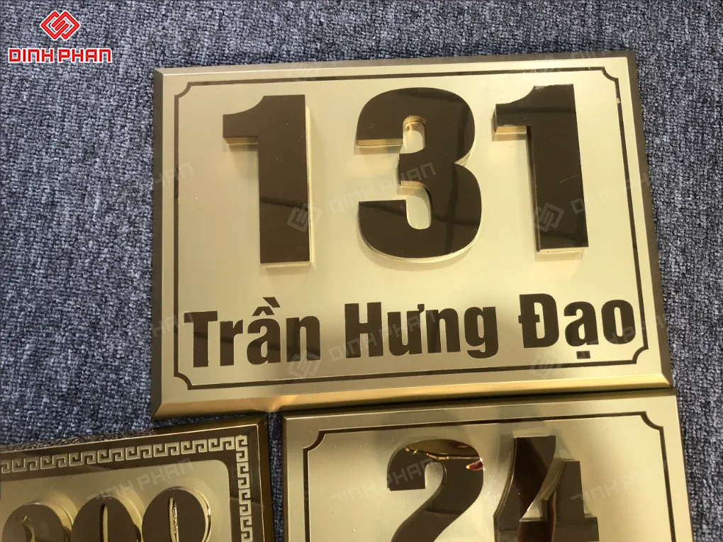 Dịch vụ làm biển số nhà BMT giá rẻ Biển số nhà bmt