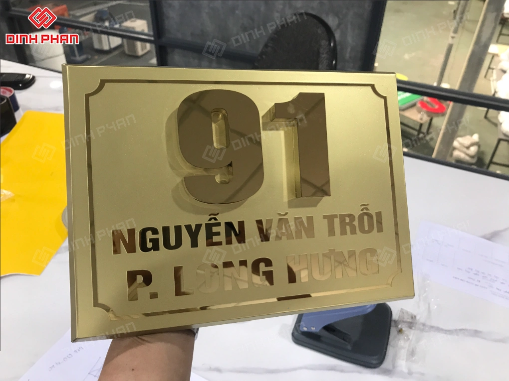Dịch vụ làm biển số nhà BMT giá rẻ Biển số nhà bmt