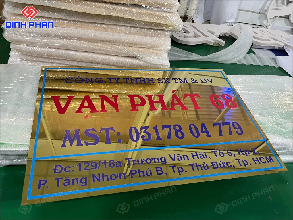 Dịch vụ làm biển số nhà BMT giá rẻ Biển số nhà bmt