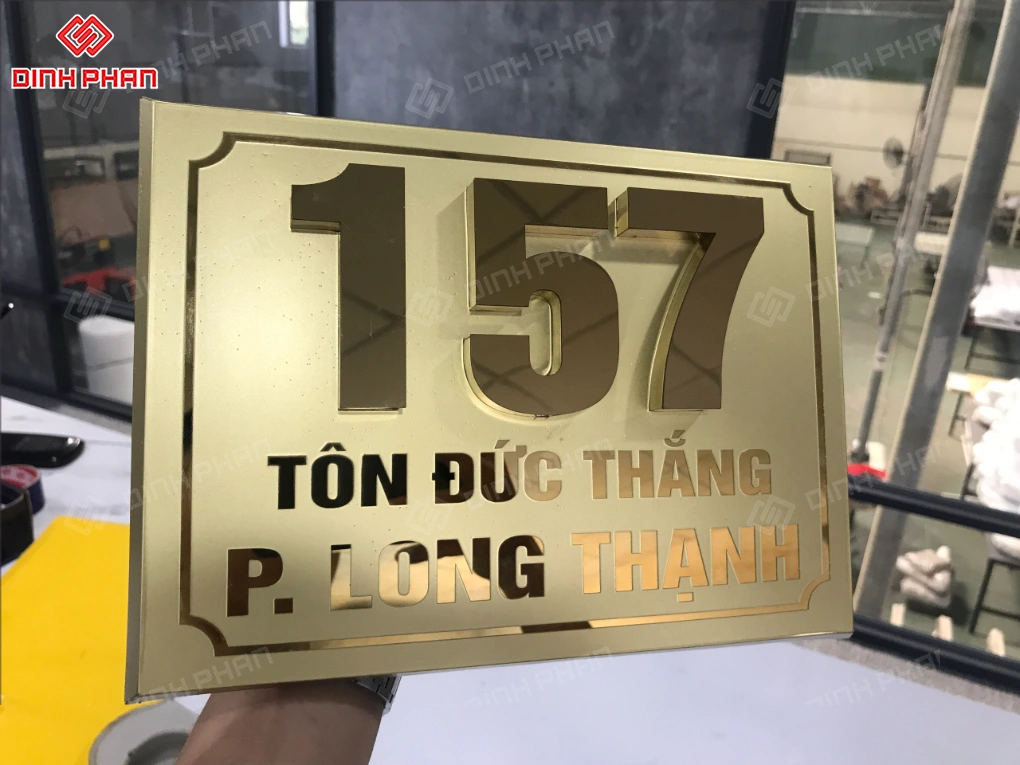 Dịch vụ làm biển số nhà BMT giá rẻ Biển số nhà bmt