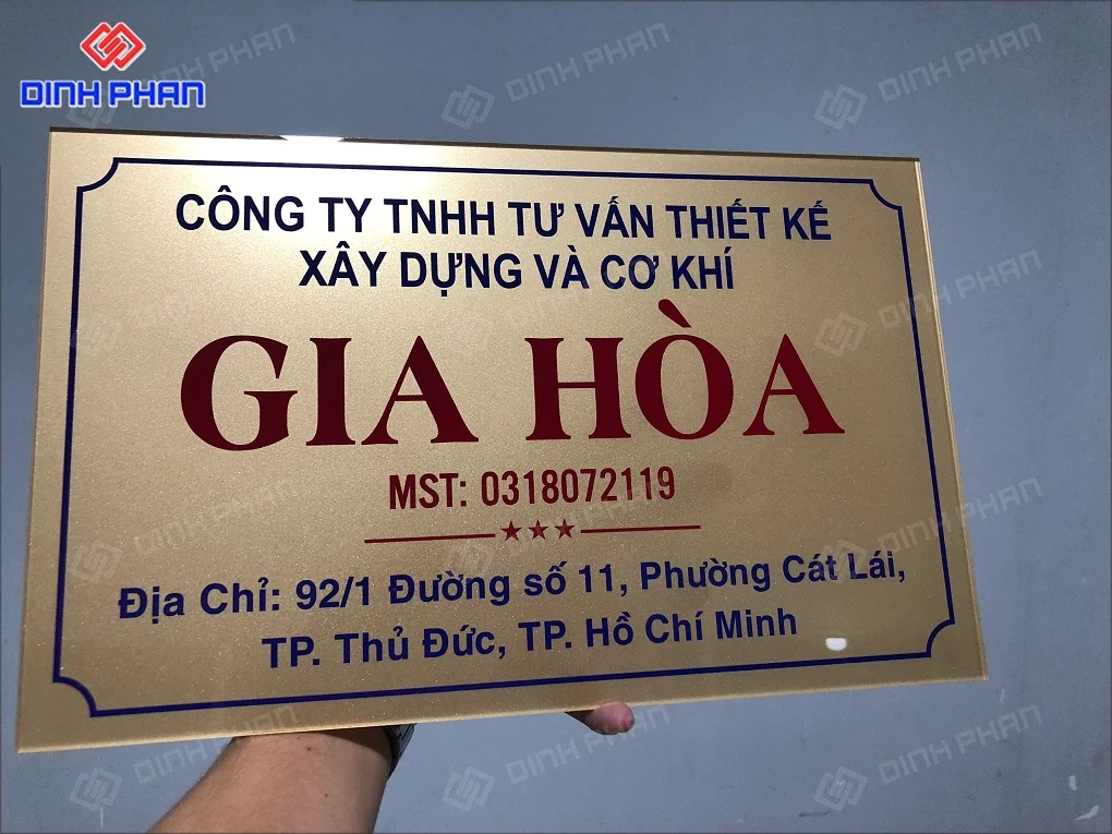 Dịch vụ làm biển số nhà BMT giá rẻ Biển số nhà bmt