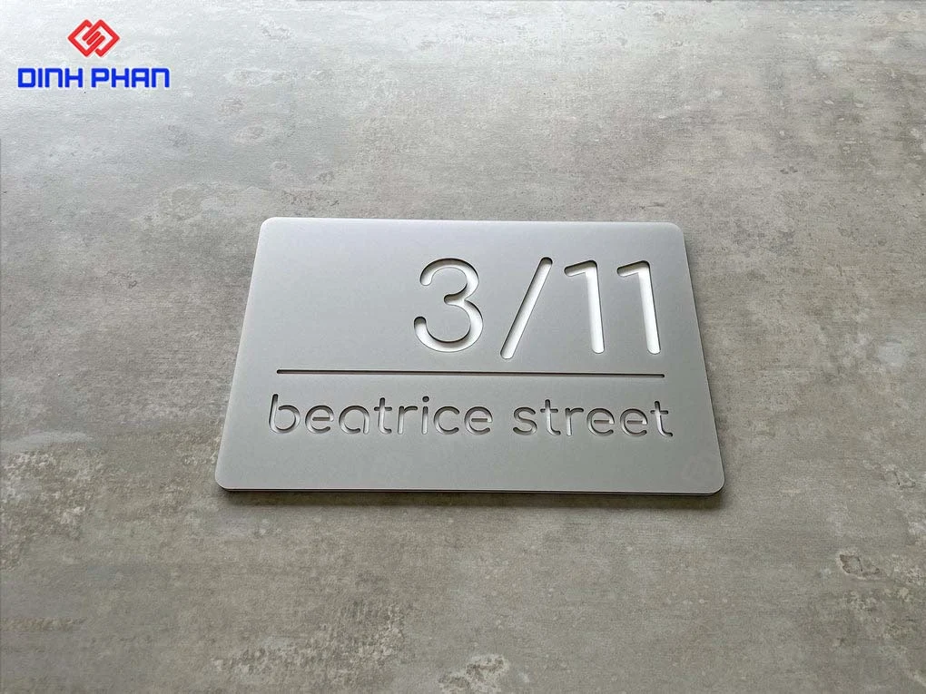 Dịch vụ làm biển số nhà BMT giá rẻ Biển số nhà bmt