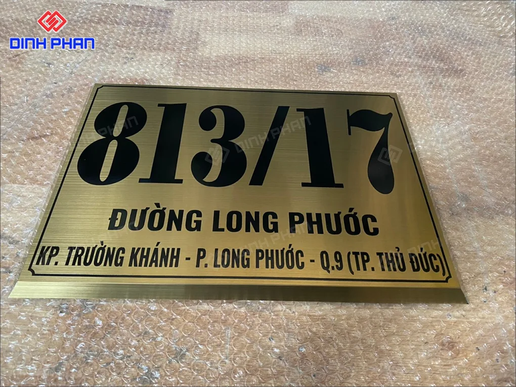Dịch vụ làm biển số nhà BMT giá rẻ Biển số nhà bmt