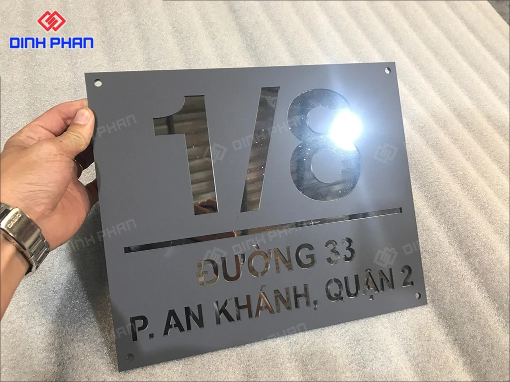 Dịch vụ làm biển số nhà BMT giá rẻ Biển số nhà bmt