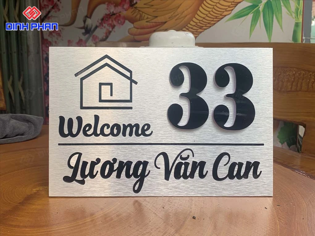 Dịch vụ làm biển số nhà BMT giá rẻ Biển số nhà bmt