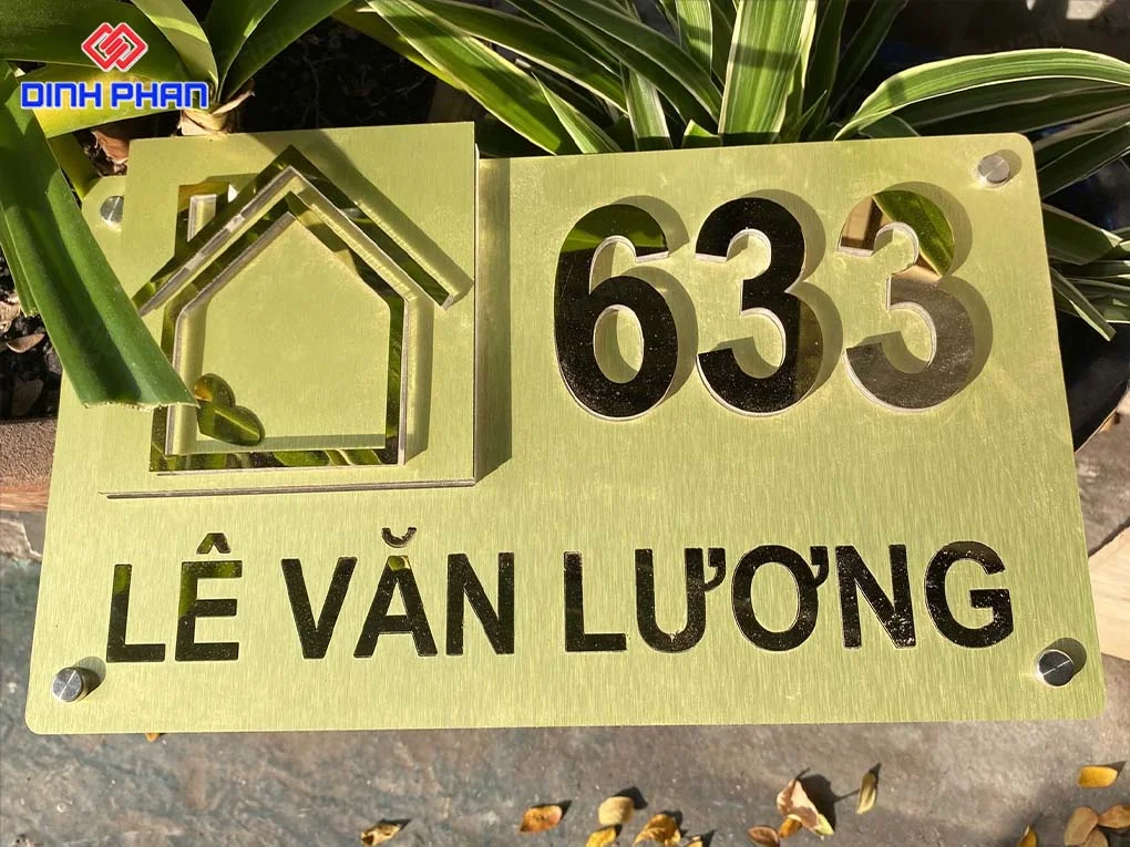 Dịch vụ làm biển số nhà BMT giá rẻ Biển số nhà bmt