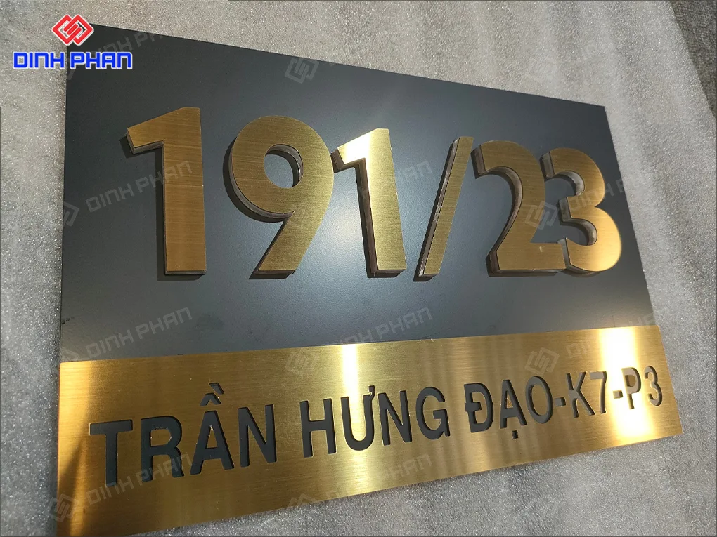 Dịch vụ làm biển số nhà BMT giá rẻ Biển số nhà bmt