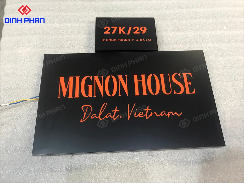 Dịch vụ làm biển số nhà BMT giá rẻ Biển số nhà bmt