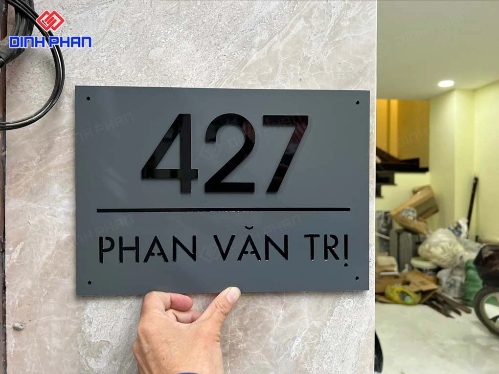 Dịch vụ làm biển số nhà BMT giá rẻ Biển số nhà bmt