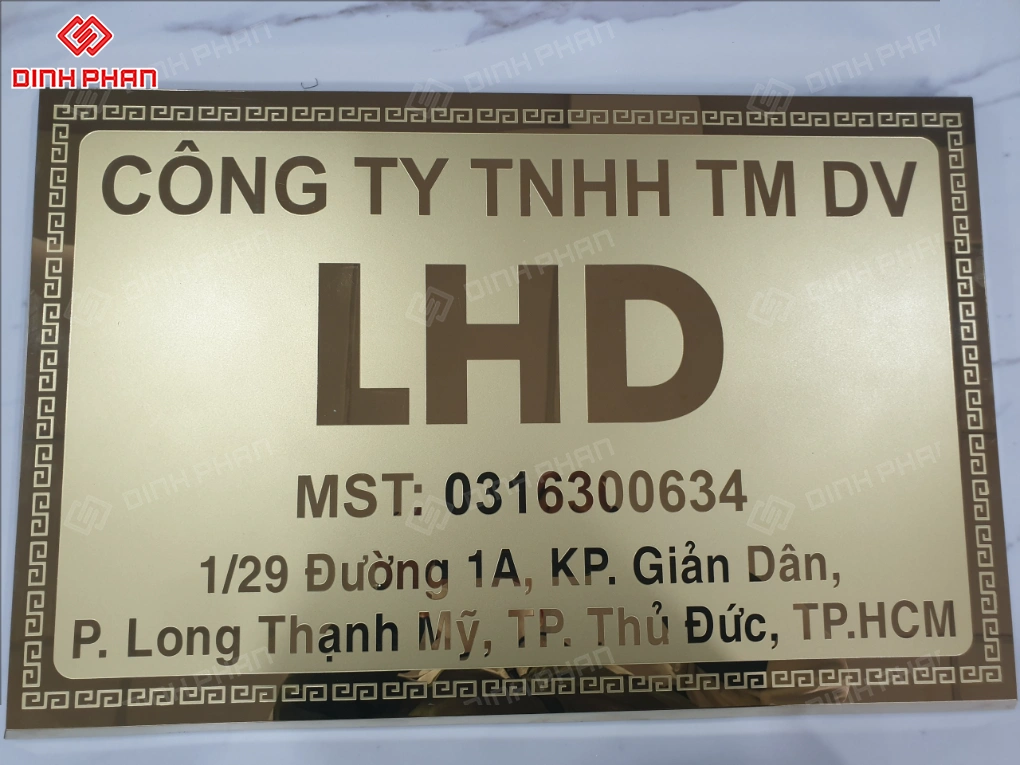 Dịch vụ làm biển số nhà BMT giá rẻ Biển số nhà bmt