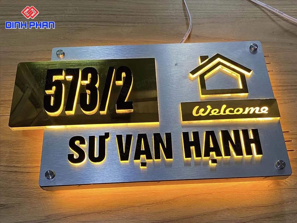 Dịch vụ làm biển số nhà BMT giá rẻ Biển số nhà bmt
