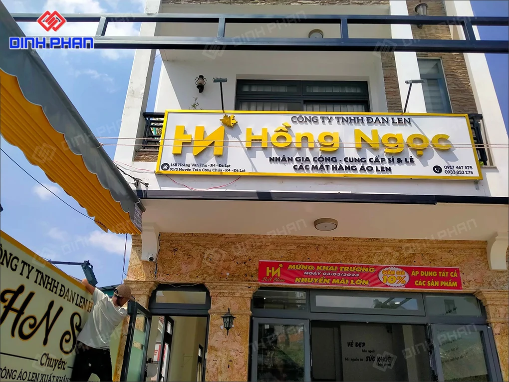 Bảng giá làm bảng hiệu BMT mới nhất giá làm bảng hiệu BMT