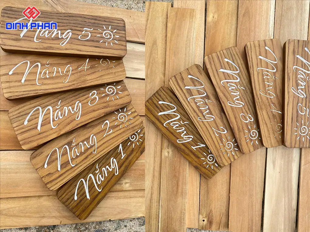 Làm bảng hiệu gỗ BMT theo yêu cầu, giá rẻ & chất lượng Làm bảng hiệu gỗ BMT