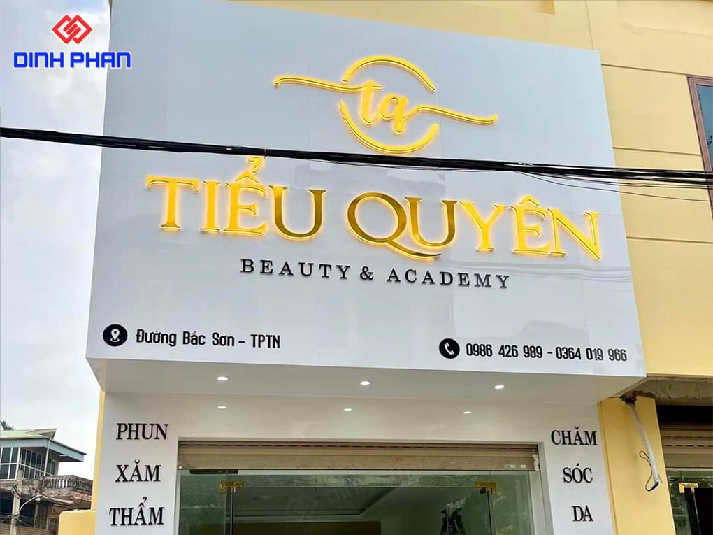 Làm bảng hiệu Spa BMT trọn gói giá rẻ, chất lượng cao Làm bảng hiệu spa bmt