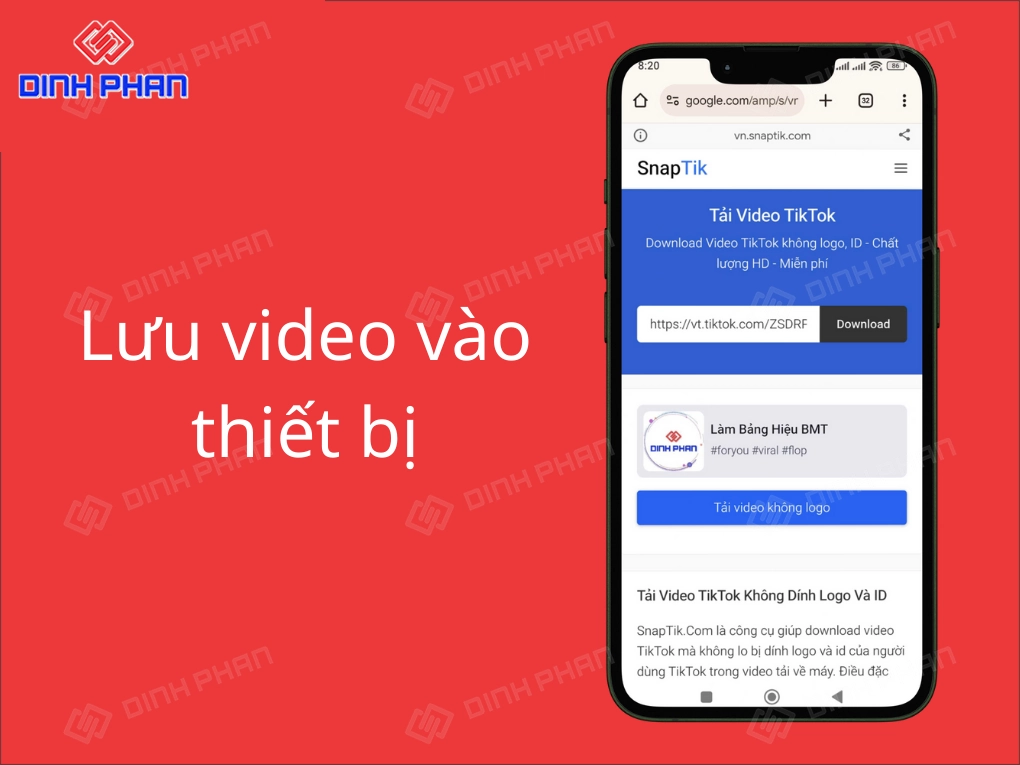 SnapTik App – Giải pháp tải video Tiktok không logo Snaptik app