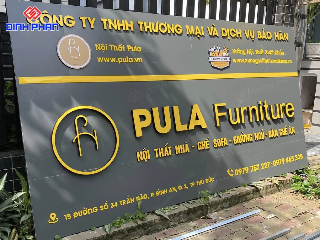 Thi công bảng hiệu alu chữ nổi tại Đắk Lắk uy tín, chất lượng Thi công bảng hiệu alu chữ nổi tại đắk lắk