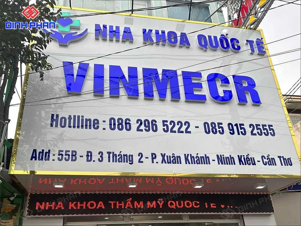 Thi công bảng hiệu BMT uy tín, trọn gói, giá tốt Thi công bảng hiệu BMT