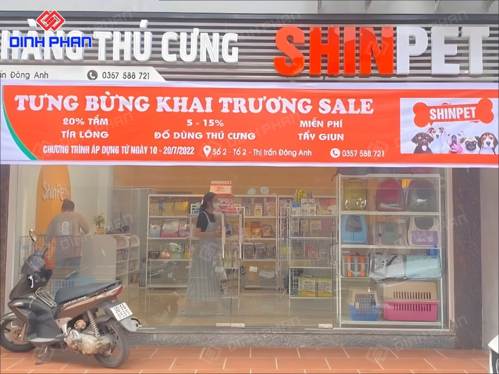 Làm bảng hiệu pet shop BMT giá rẻ, trọn gói Bảng hiệu pet shop bmt