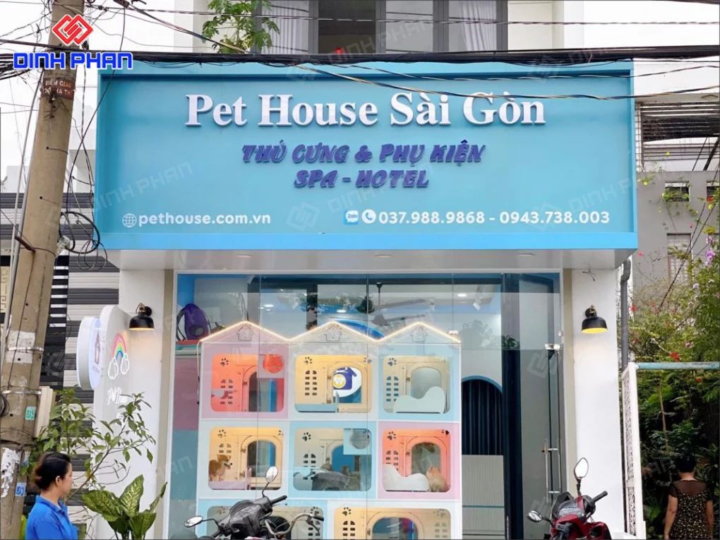 Làm bảng hiệu pet shop BMT giá rẻ, trọn gói Bảng hiệu pet shop bmt