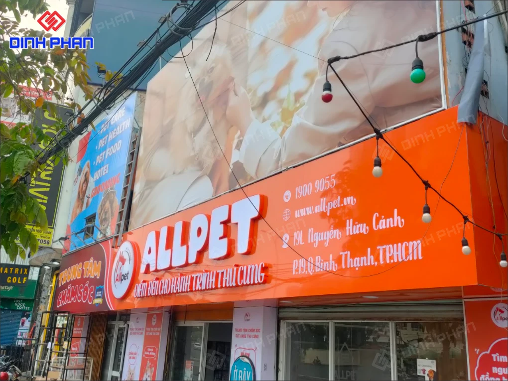 Làm bảng hiệu pet shop BMT giá rẻ, trọn gói Bảng hiệu pet shop bmt