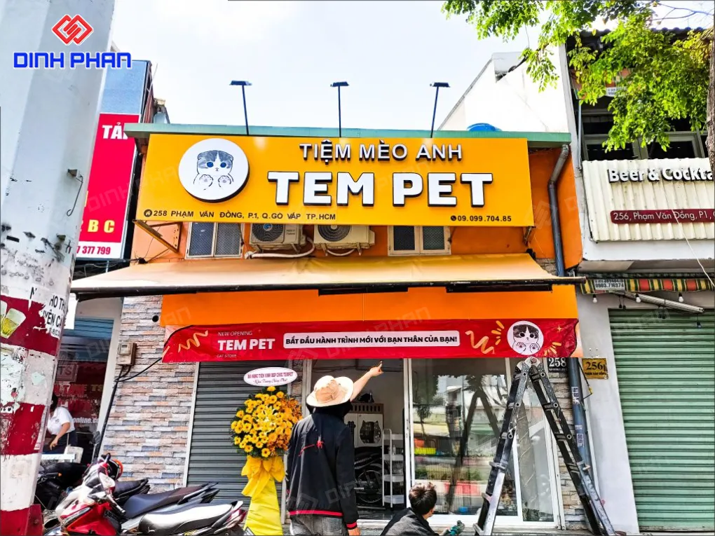 Làm bảng hiệu pet shop BMT giá rẻ, trọn gói Bảng hiệu pet shop bmt