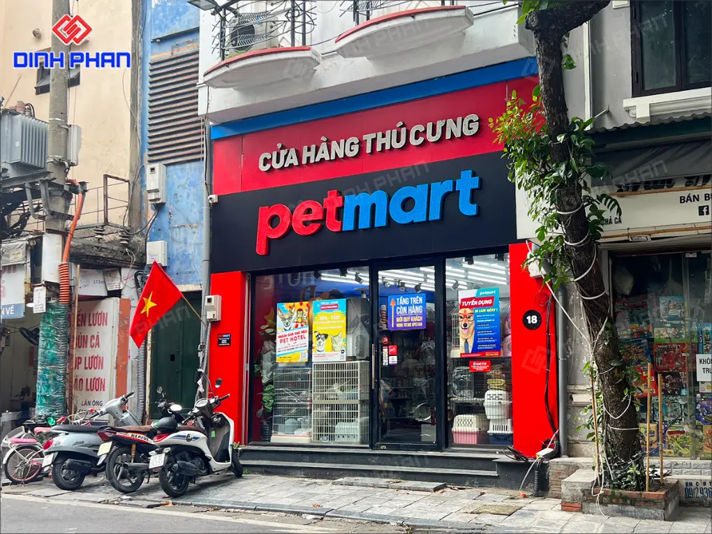 Làm bảng hiệu pet shop BMT giá rẻ, trọn gói Bảng hiệu pet shop bmt