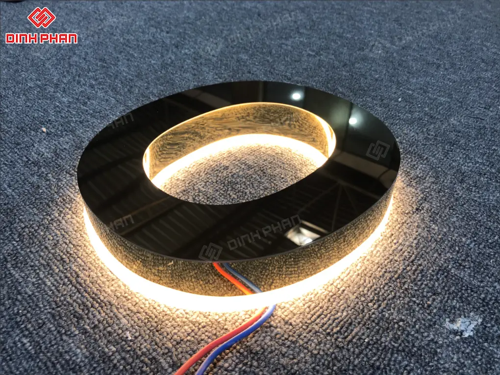 Gia công chữ inox sáng chân đèn led ở BMT Gia công chữ inox sáng chân đèn led ở bmt