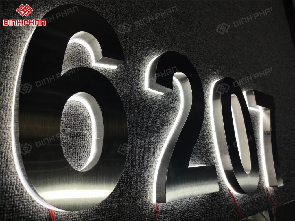 Gia công chữ inox sáng chân đèn led ở BMT Gia công chữ inox sáng chân đèn led ở bmt