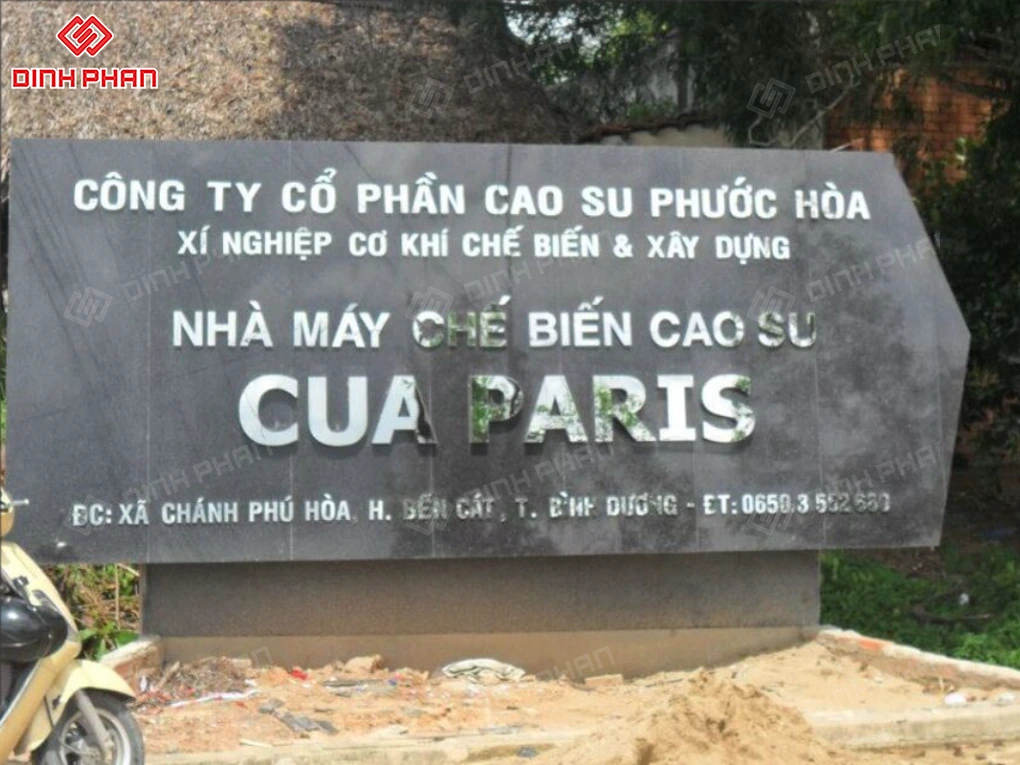 Địa chỉ làm bảng hiệu bằng đá hoa cương BMT uy tín, chất lượng Làm bảng hiệu bằng đá hoa cương bmt