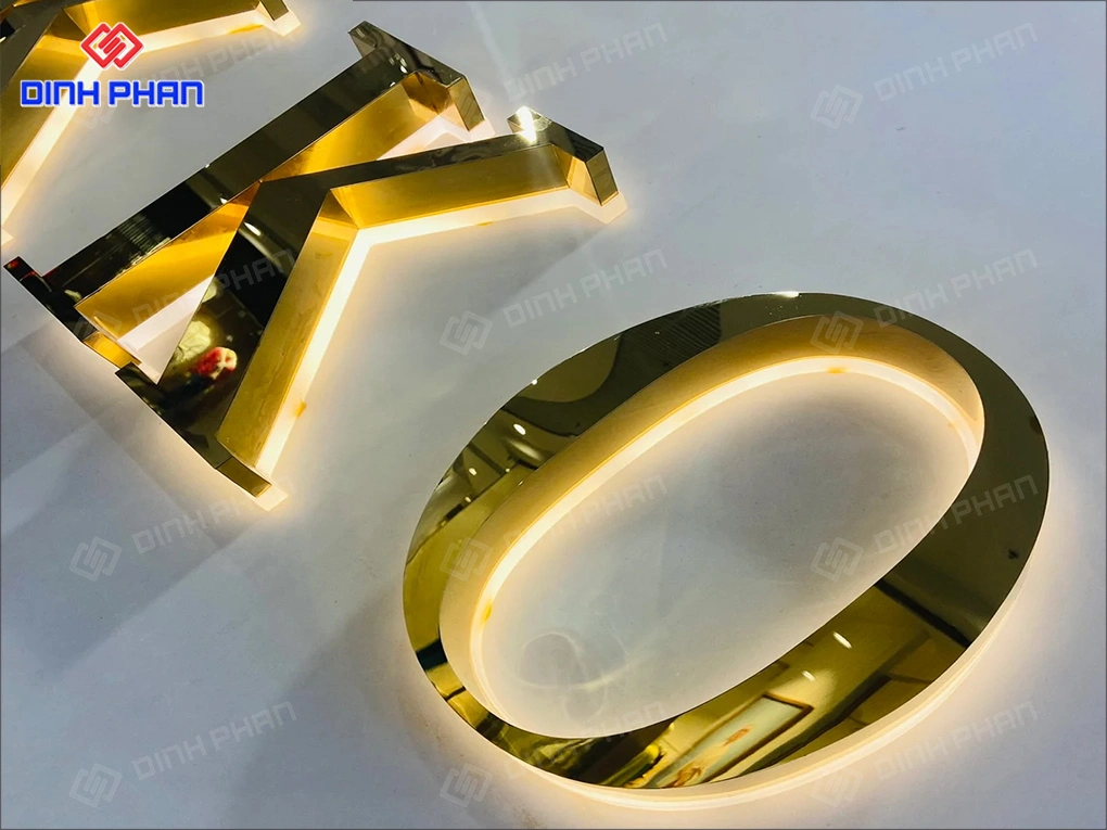 Làm chữ inox vàng gương tại Buôn Ma Thuột giá rẻ Làm chữ inox vàng gương tại buôn ma thuột