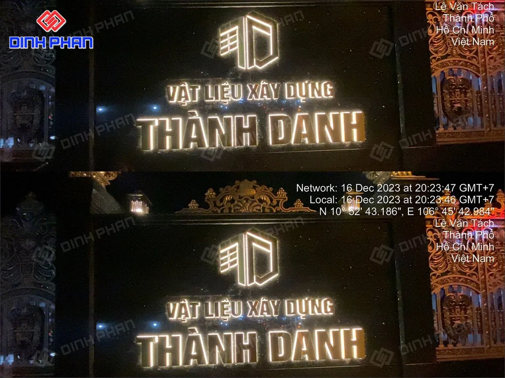Thi công chữ inox đèn led tại Daklak Thi công chữ inox đèn led tại daklak