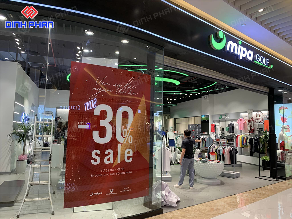 Thi công bảng hiệu shop quần áo bmt