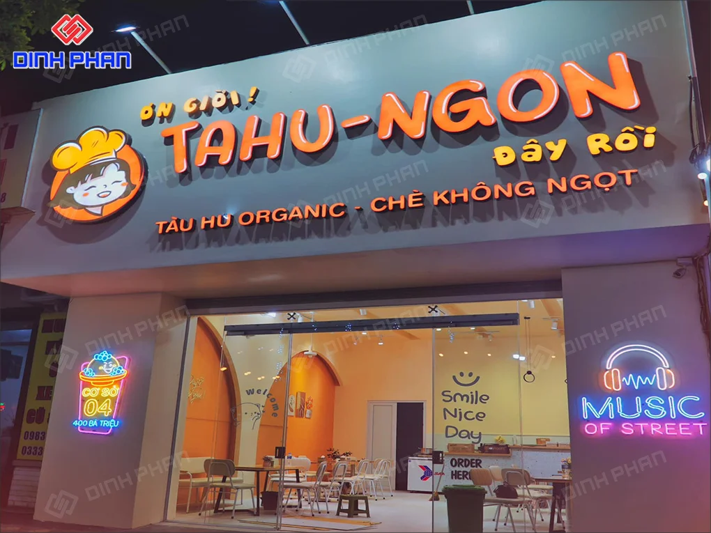 Làm bảng hiệu trà sữa BMT giá rẻ, chất lượng Mẫu biển quảng cáo trà sữa bmt