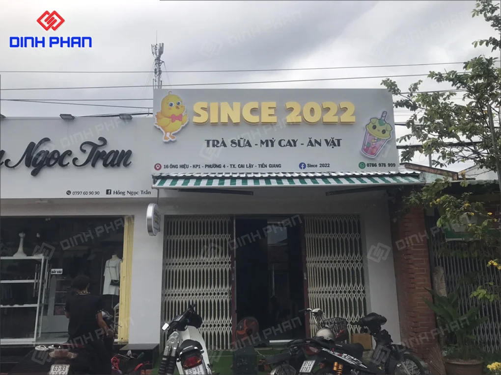 Làm bảng hiệu trà sữa BMT giá rẻ, chất lượng Làm bảng hiệu trà sữa giá rẻ tại buôn ma thuột