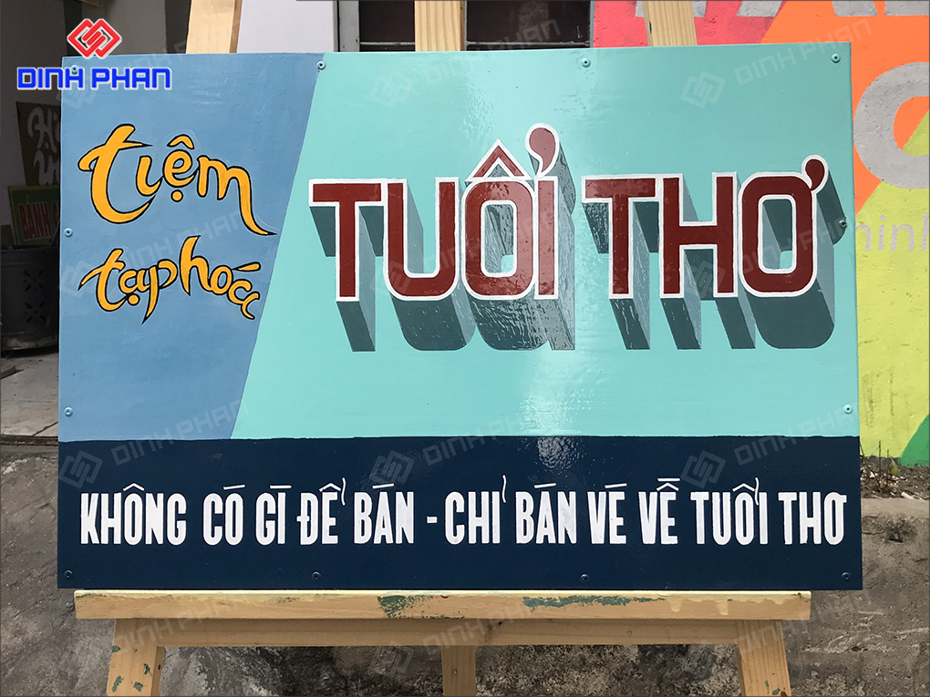Thi công bảng hiệu xưa daklak đậm chất hoài cổ