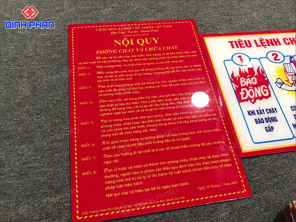 Báo giá bảng pccc bmt