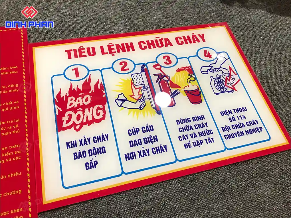 Làm bảng pccc bmt uy tín, giá rẻ