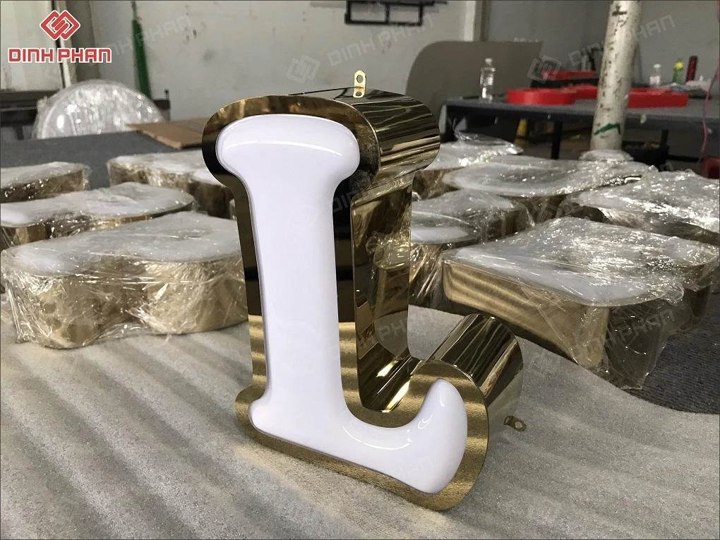 Gia công chữ inox vàng gương bmt giá rẻ, theo yêu cầu