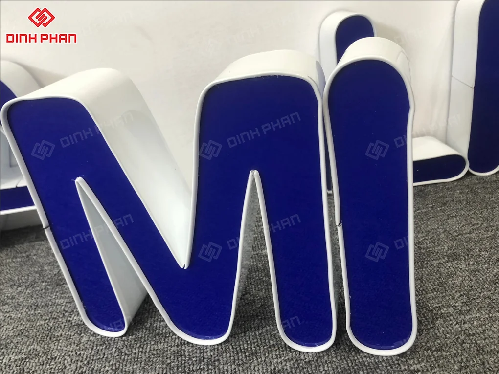 Gia công uốn chữ nhôm bmt