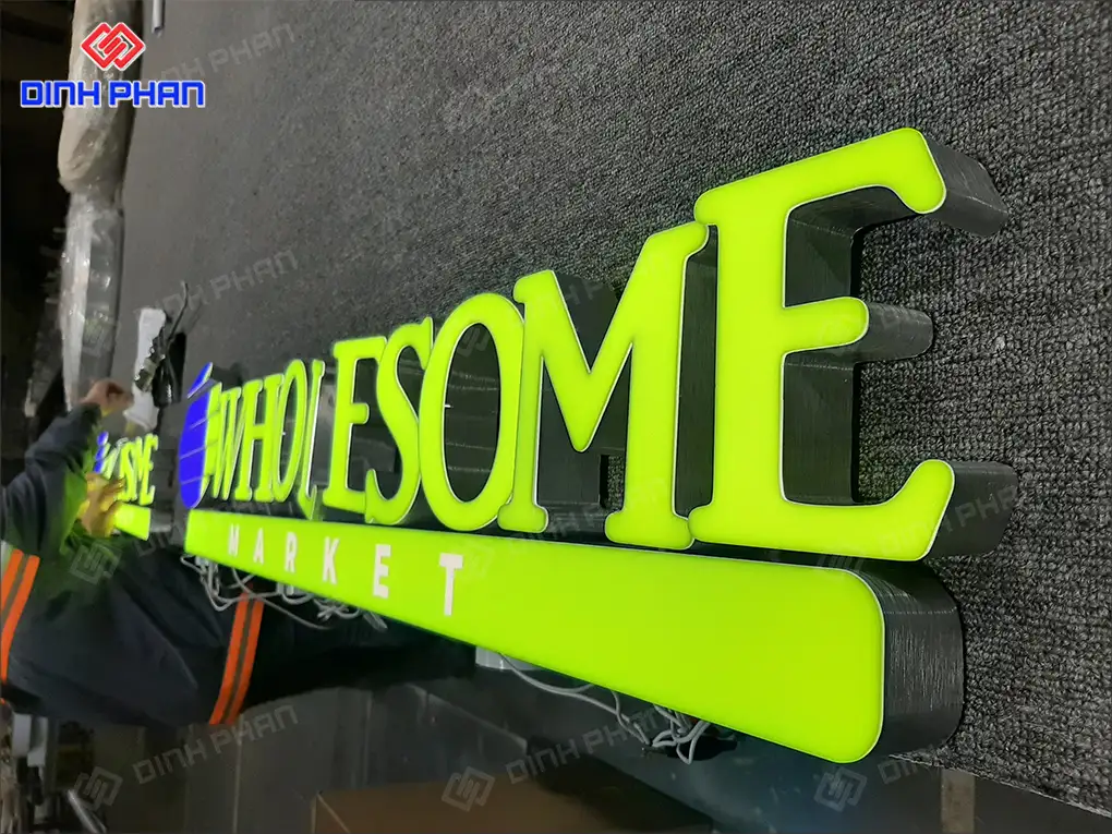 Gia công uốn chữ nhôm bmt