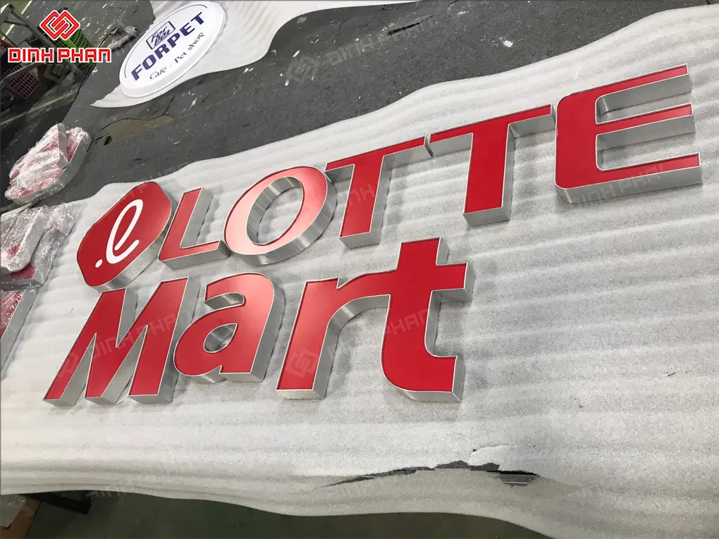 Gia công uốn chữ nhôm bmt