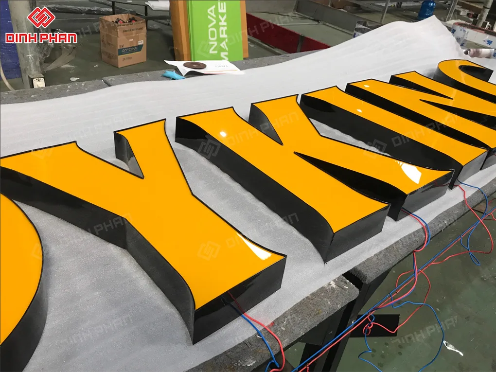 Gia công uốn chữ nhôm bmt