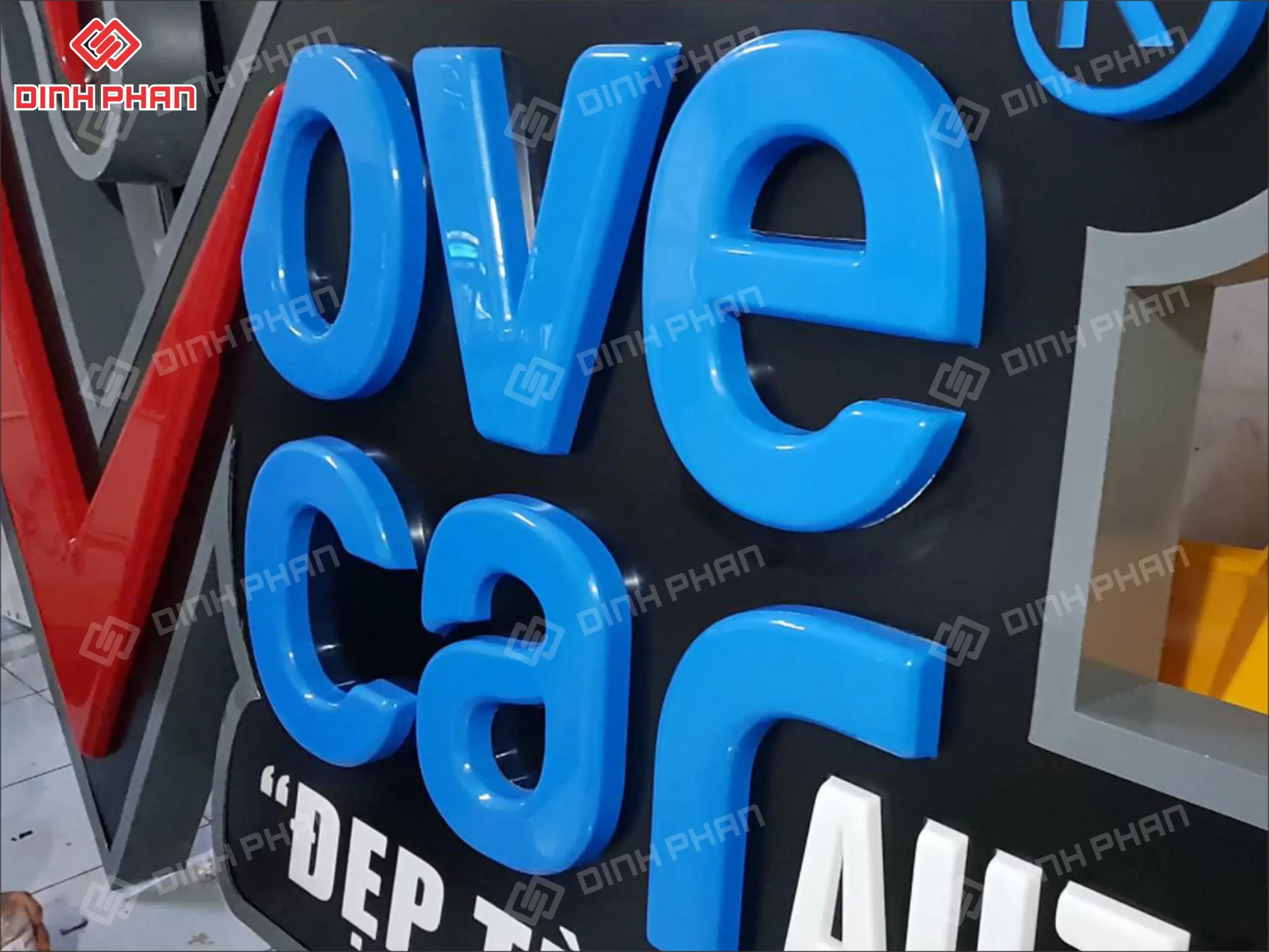 Làm chữ nổi mica đắk lắk