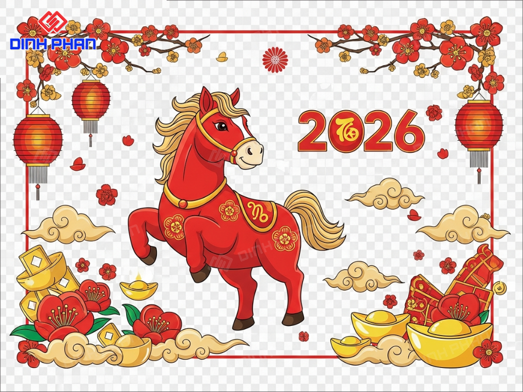 Decal tết dán kính daklak