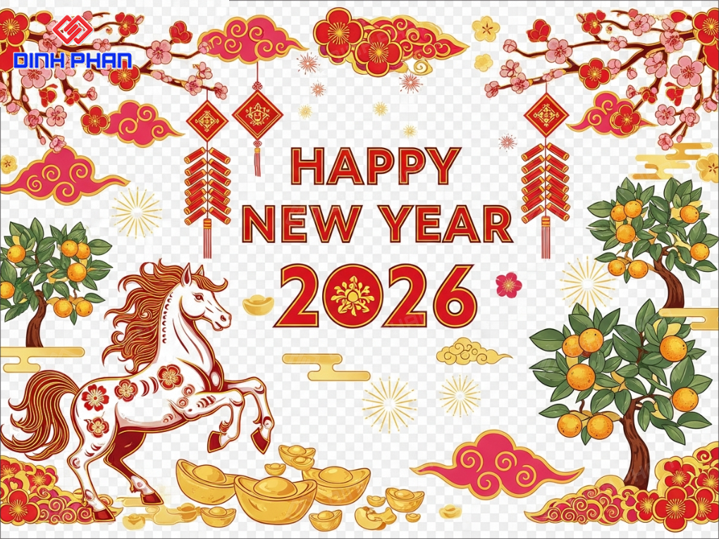 Decal tết dán kính daklak