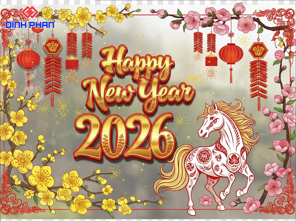 Decal tết dán kính daklak